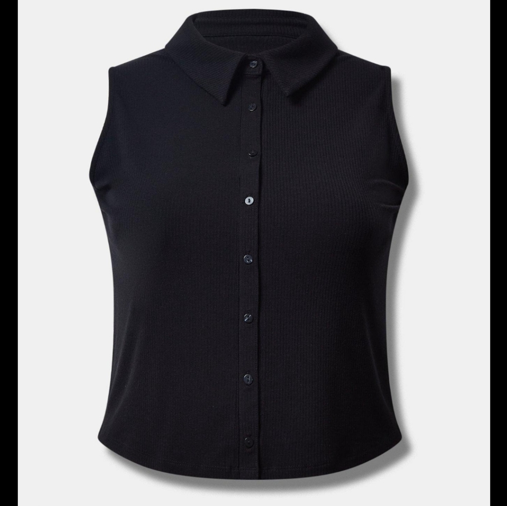 Torrid fitted vneck crop top